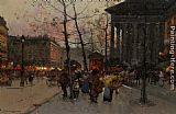 Eugene Galien-Laloue La Madeleine painting